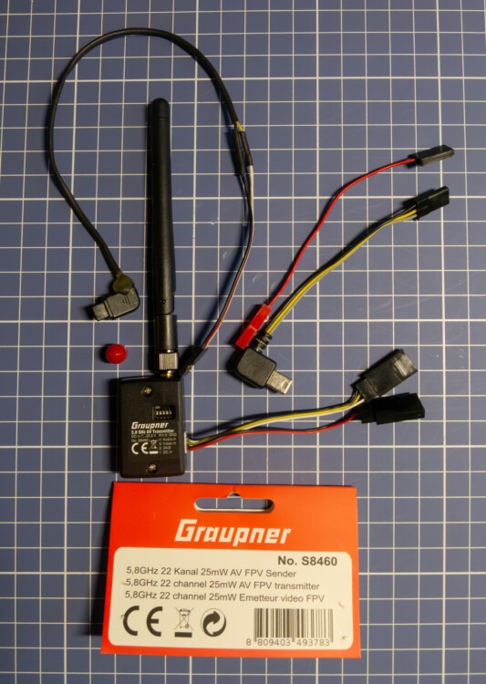 Graupner 5,8 GHz-FPV-Sender , 25 mW,