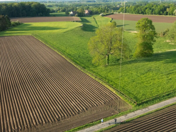 Der Autor in Aktion: Kartoffelacker-KAP