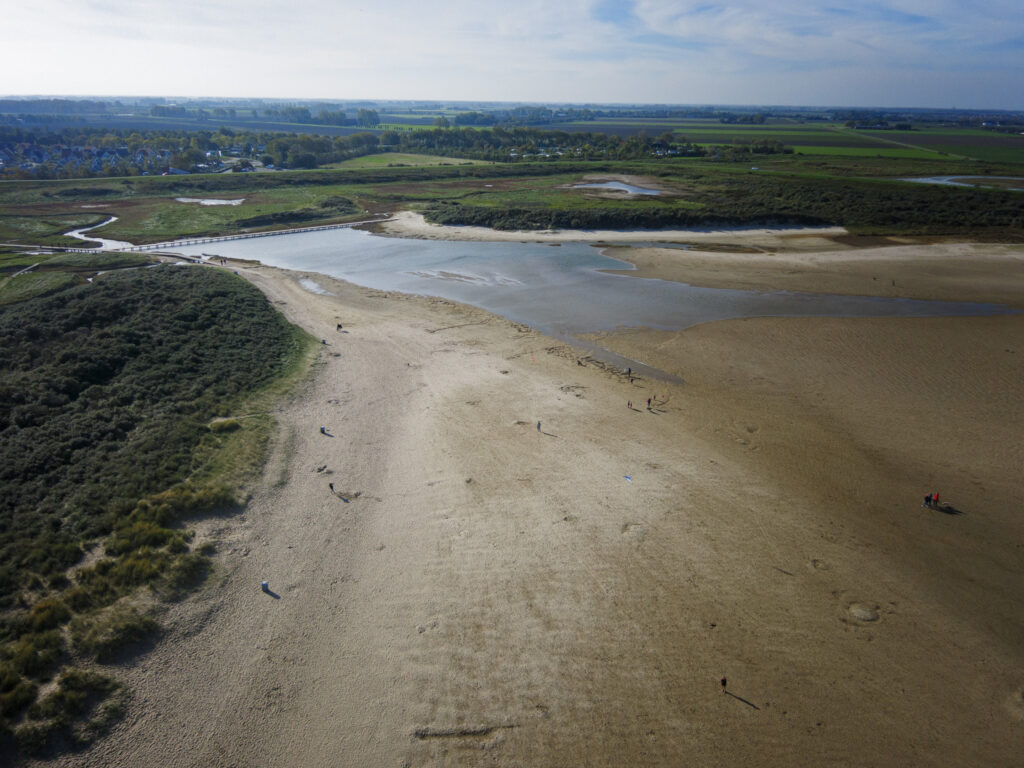 Der versunkene Zwarte Polder in Nieuwvliet/NL